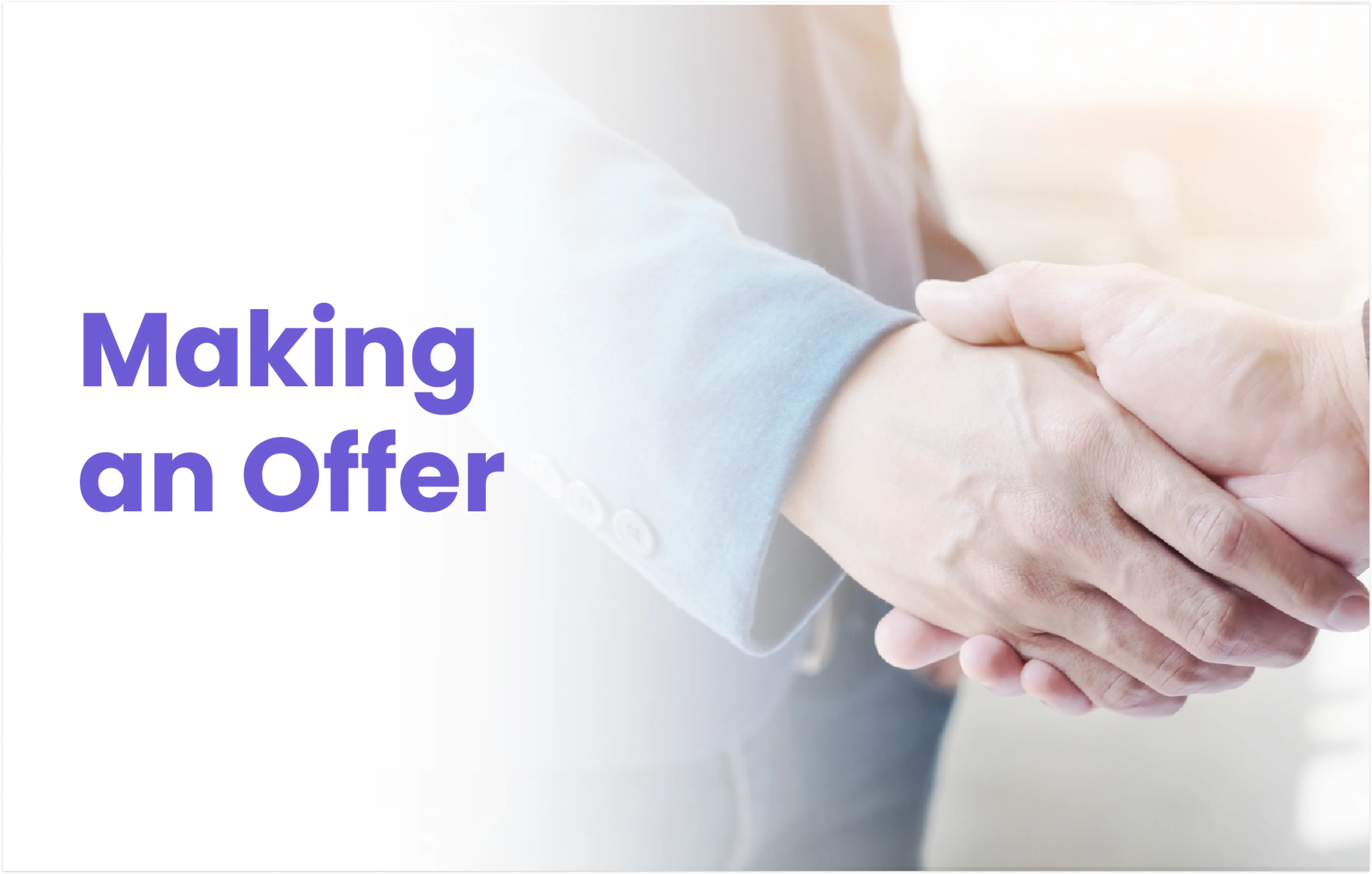 Negotiate and secure your space